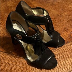 Coach Black and Gold Women's Heels